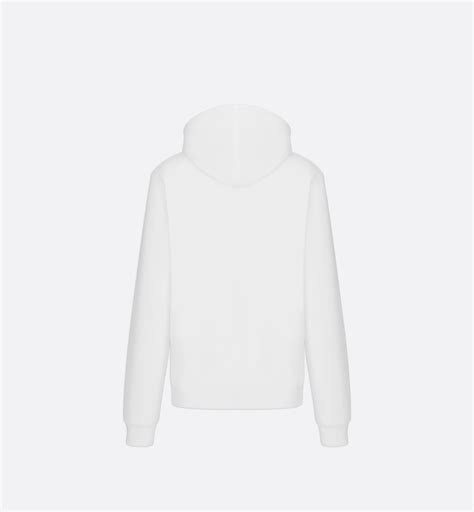 sweat blanc dior homme|Dior hooded sweater.